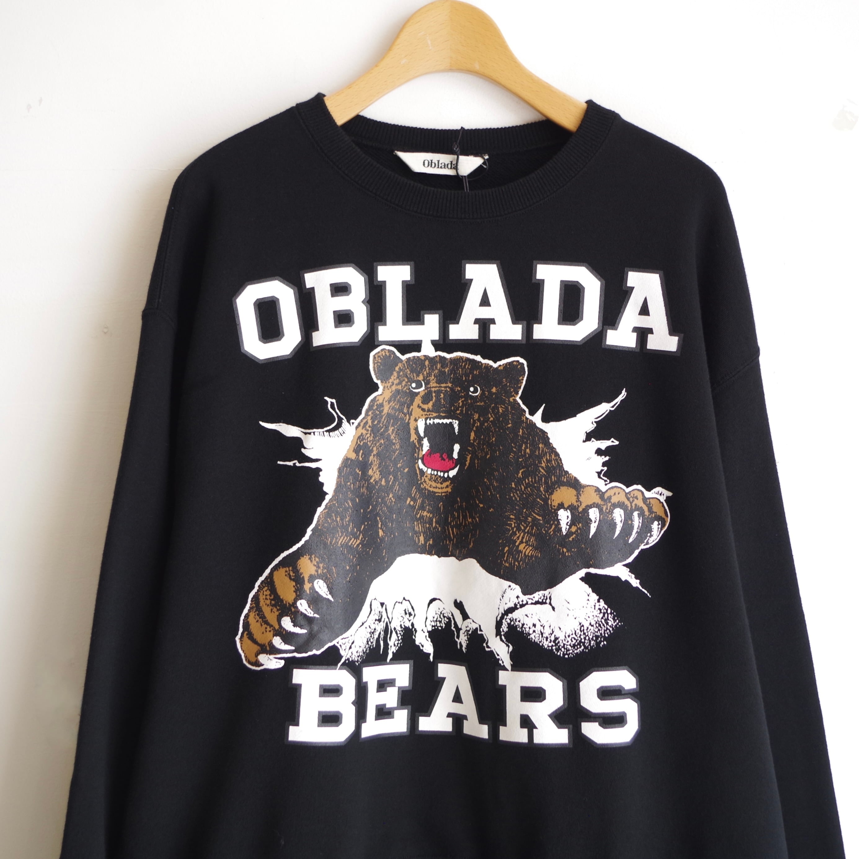 oblada スウェット Oblada BEARS SWEAT BLACK | 1F Store