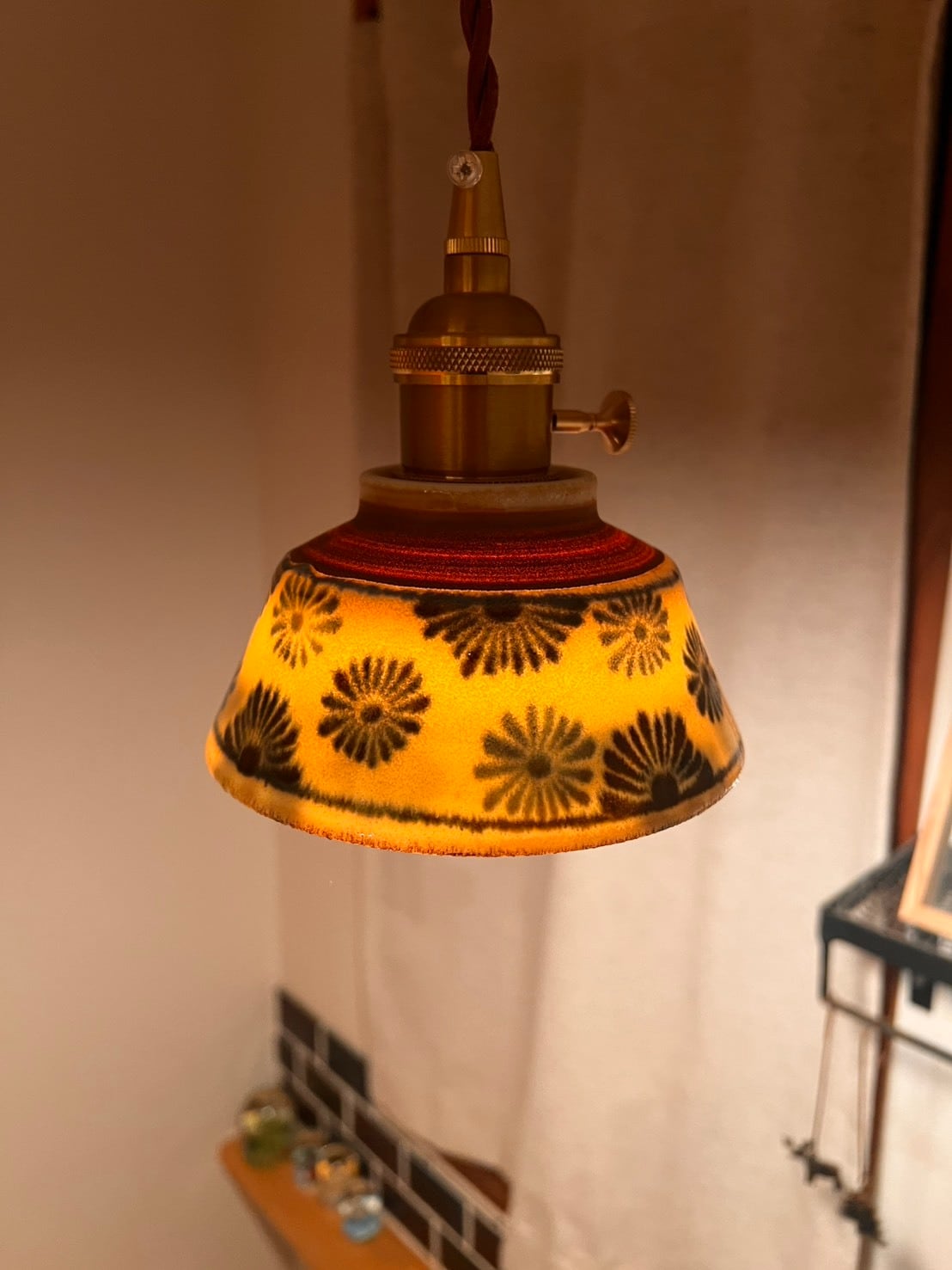 光彩ノ花（こうさいのはな） 陶器ペンダントライト Japan Craft