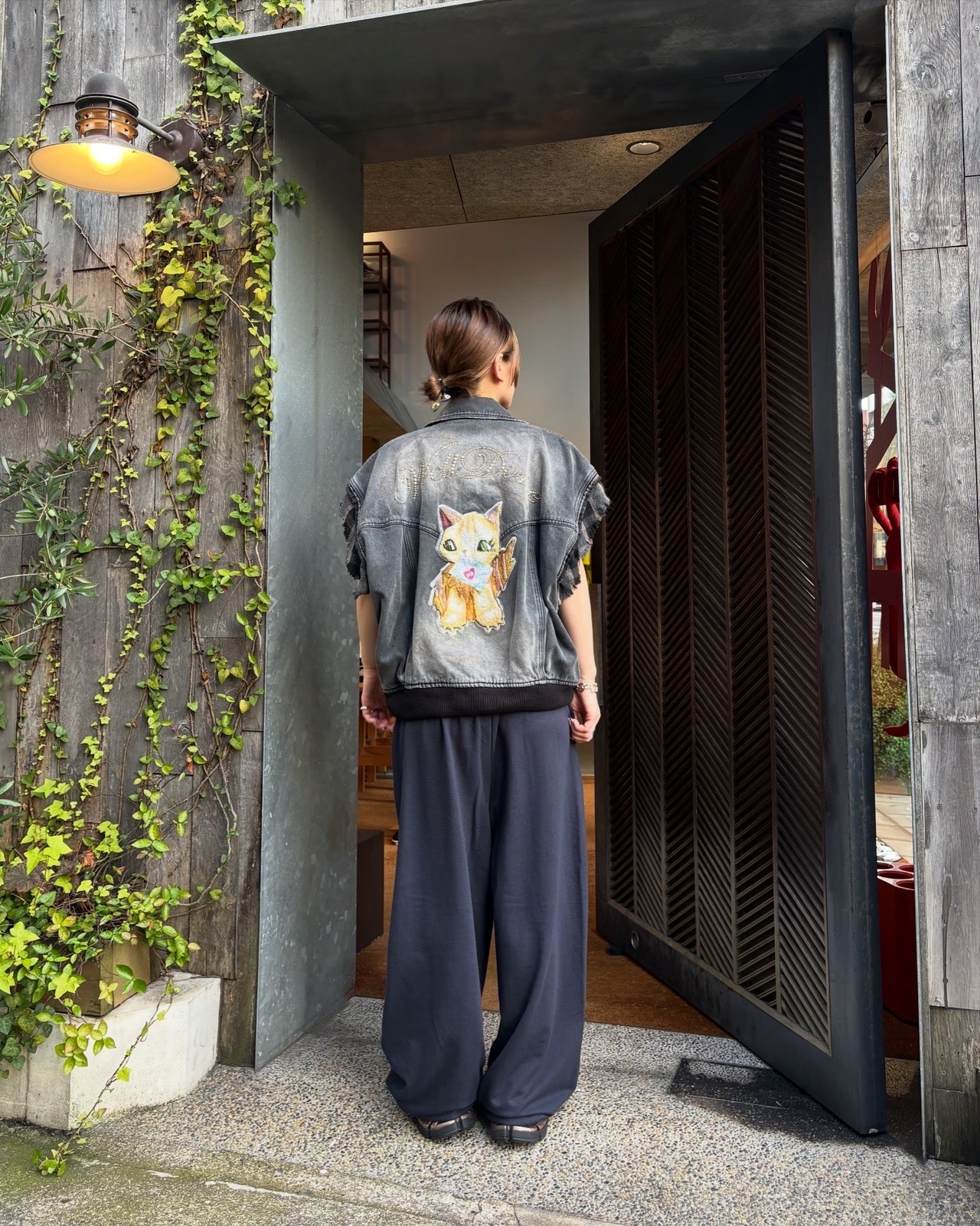 【26AW】WE11DONE ウェルダン / デニムベスト / BLACK WESTERN DENIM BLOUSON VEST - 5