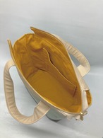 ミントフラワー　ミニトートバッグ｜とりさん工房ーかわいいハンドメイドポーチ