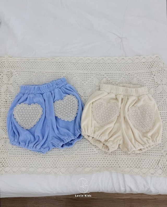 《予約》Lovin' ¨ terry heart pants ¨ 26summer