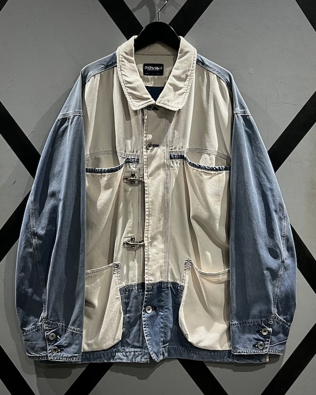 【X VINTAGE】 “SOVIET” Euro Vintage Fireman Buckle Vintage Loose Duck Jacket