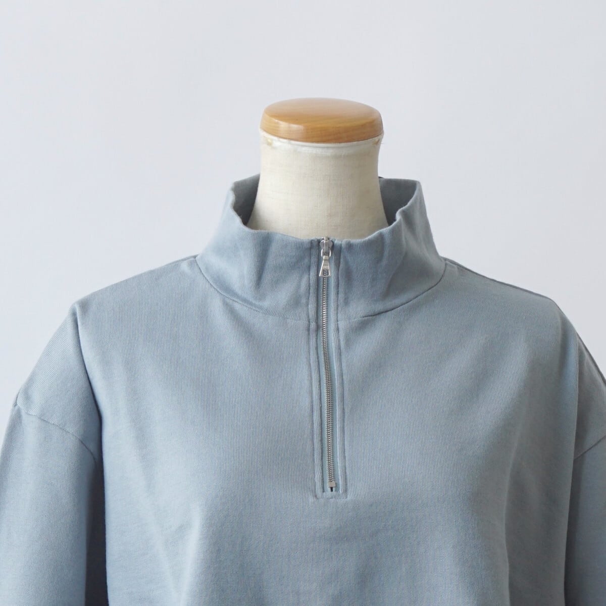 AURALEE/オーラリー・SUPER HIGH GAUGE HALF ZIP P/O | a flat shop