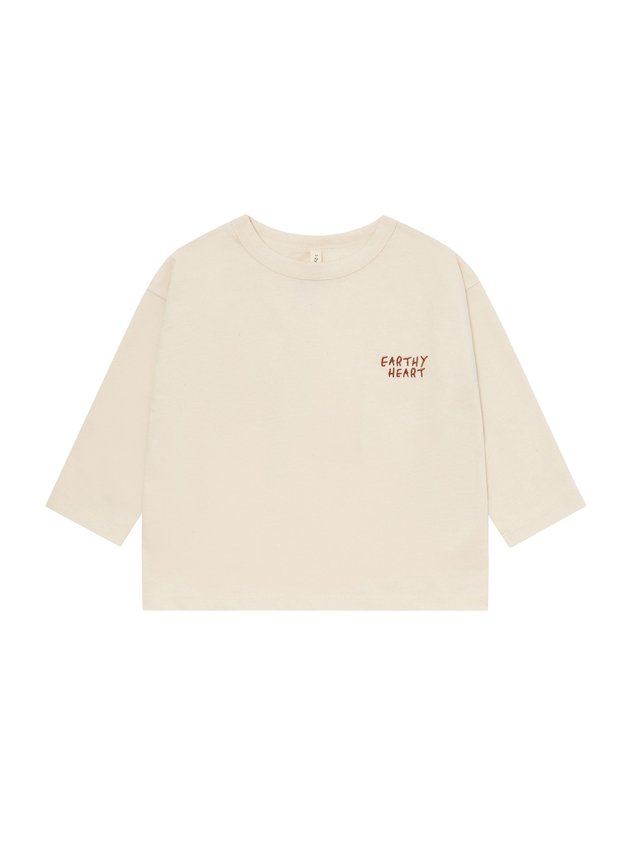 ORGANIC ZOO Earthy Heart Long Sleeve T-Shirt GOTS