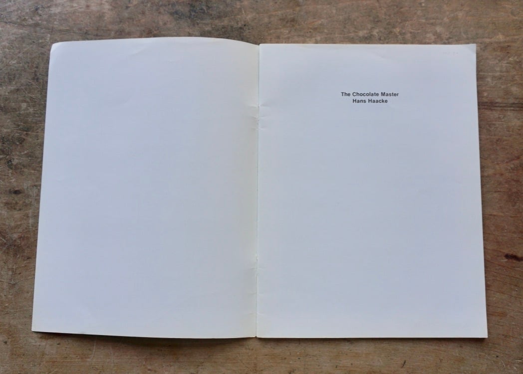 Bodenlos　Hans Haacke　ハンス・ハーケ HANS HAACKE