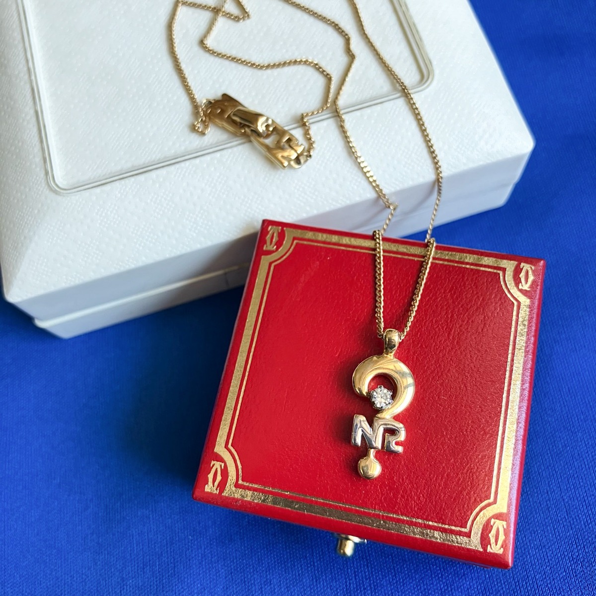 NINA RICCI” question necklace[n-348]ヴィンテージネックレス | LEO 