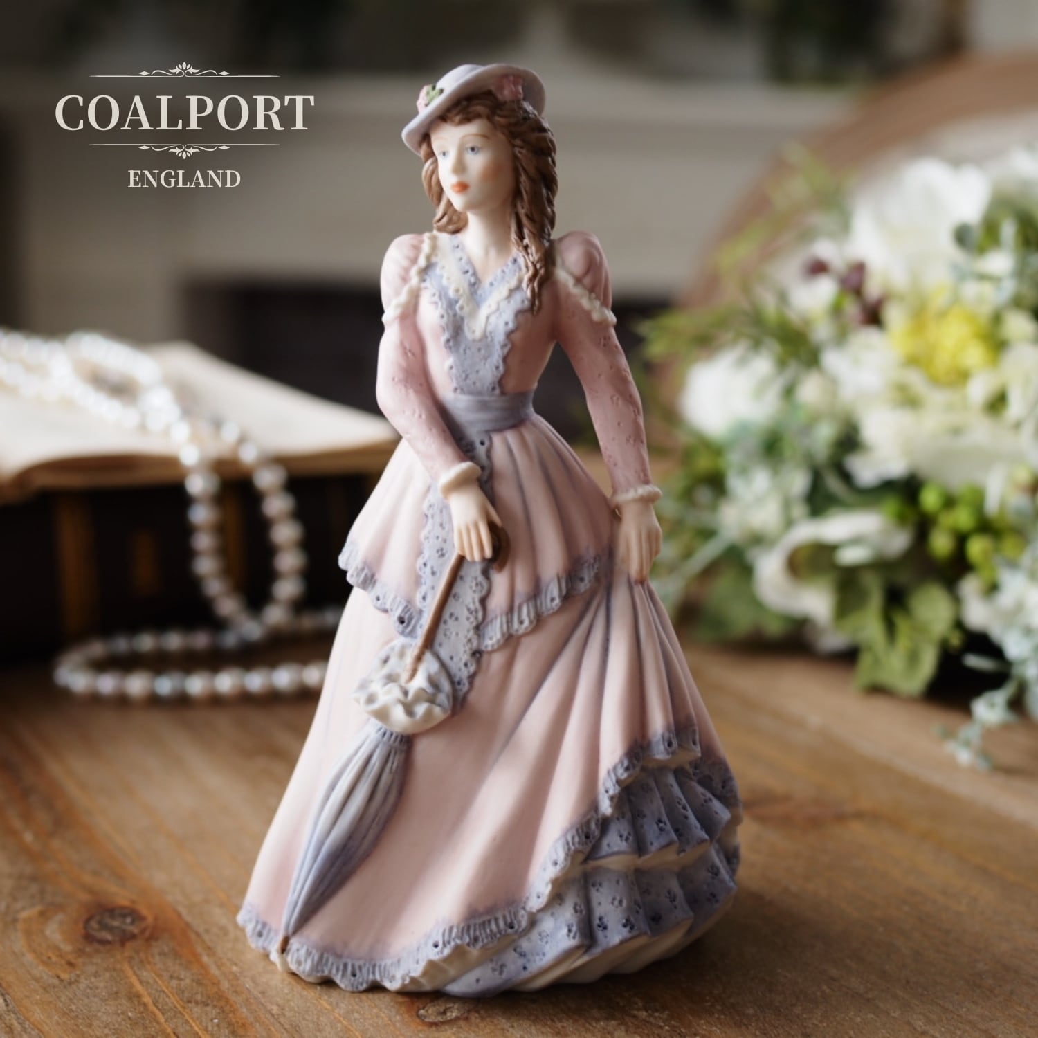 フィギュリン 英国コールポート Miss Emily 陶器人形 | antique