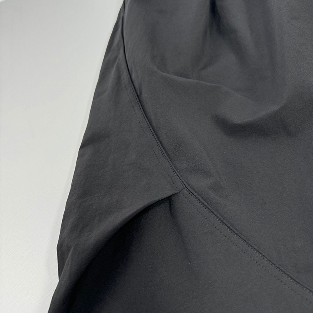 裏起毛グレービックシルエットパンツ　1097