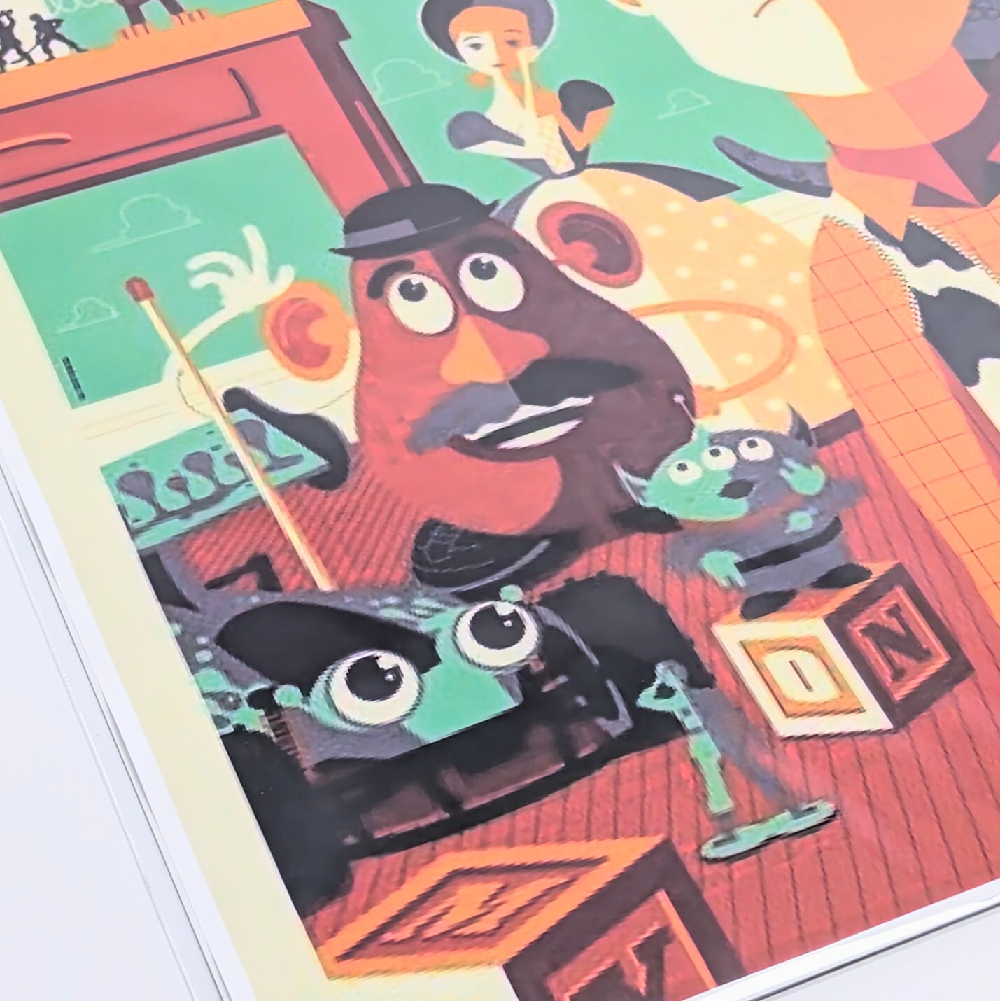 ♫ ちょうどいいB4ポスター ♫【 Toy Story ( トイ・ストーリー )   】『 Tom Whalen Art 』〚アメリカン雑貨 アメトイ〛