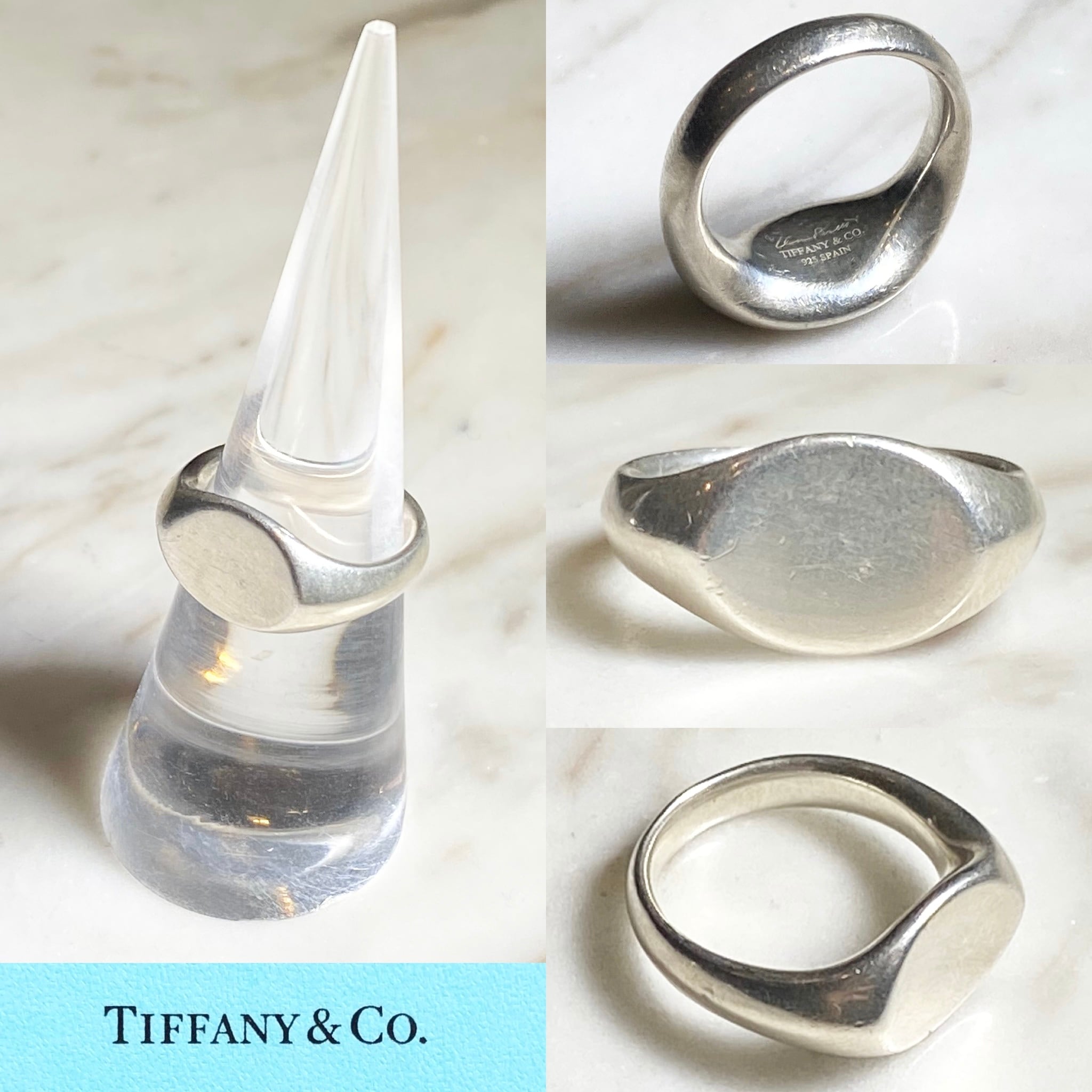 TIFFANY silver signet ring designed by elsa peretti | NOIR ONLINE