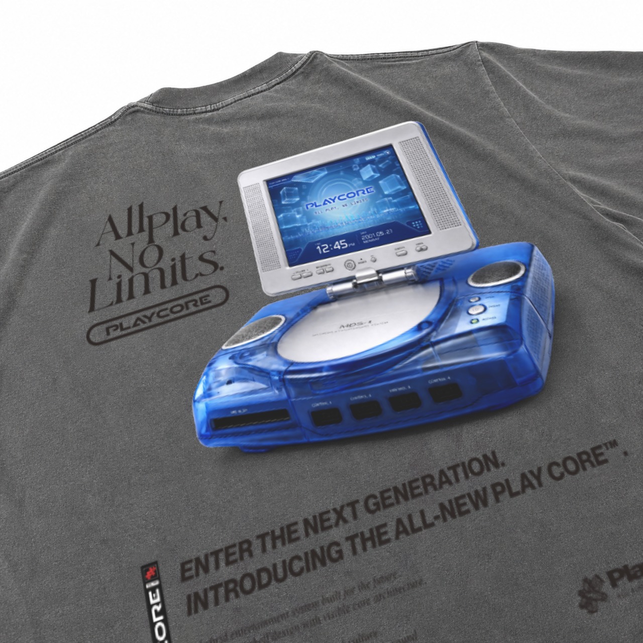 Gaming Console Tee / FADE BLACK - 3