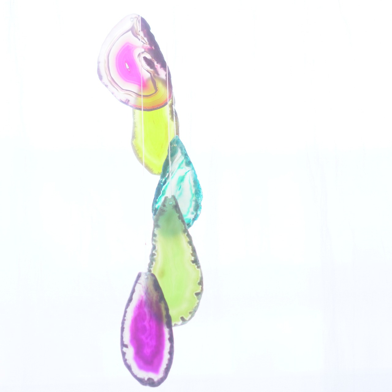 Clear Rainbow 23 - アゲートヒーリングチャイム / Agate Sun Catcher Wind Chime 875