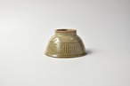 穂生窯 : 4.5寸 飯碗 とびかんな