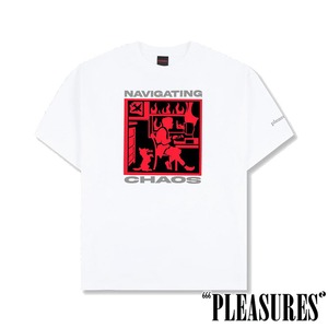 【PLEASURES/プレジャーズ】NAVIGATE T-SHIRT Tシャツ / WHITE / SU26-14225