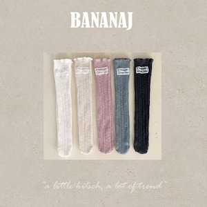 【2点送料無料】«予約»«Banana J» リブソックス 5colors