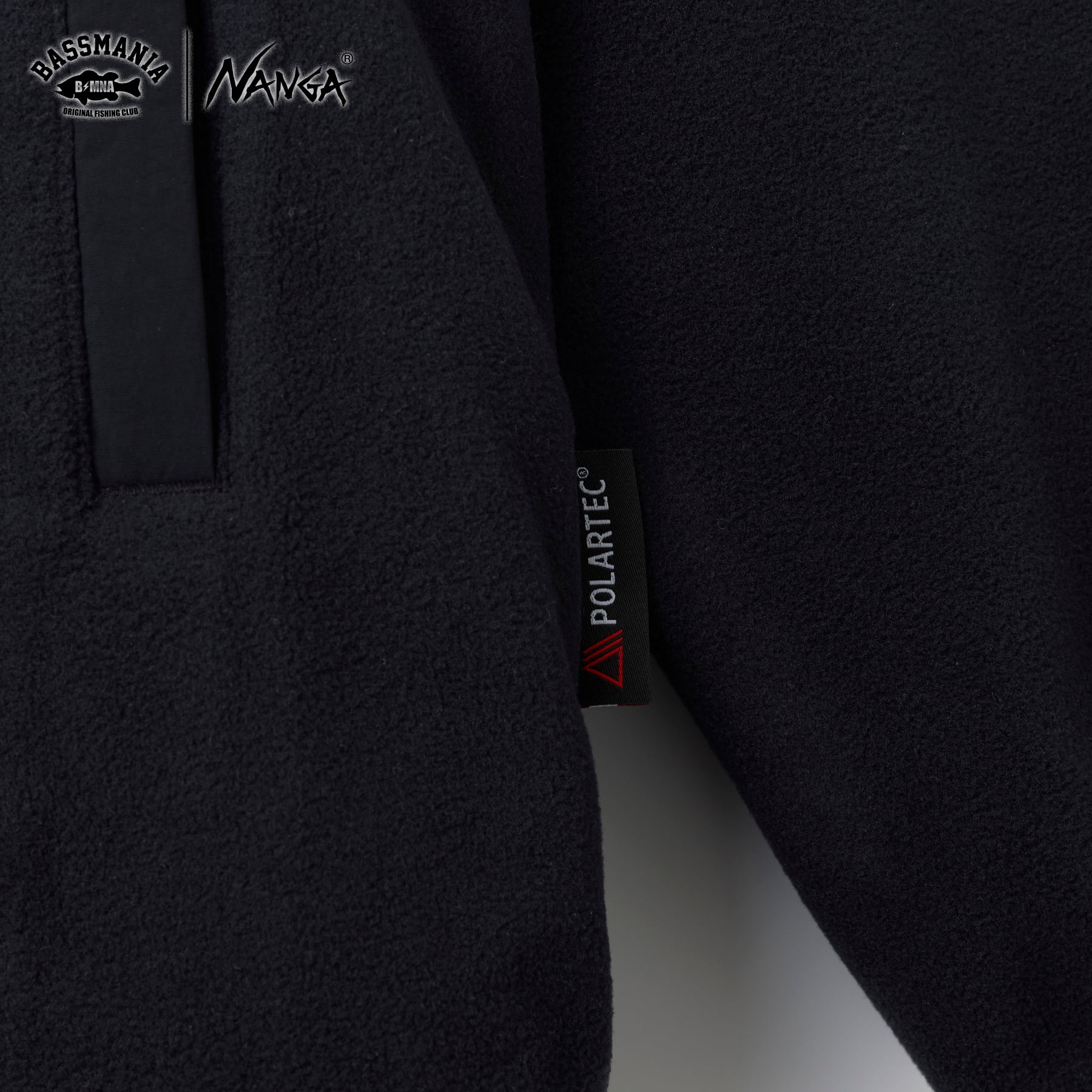 NANGA×BASSMANIA】POLATECマイクロフリースジャケット ［BLK］［限定