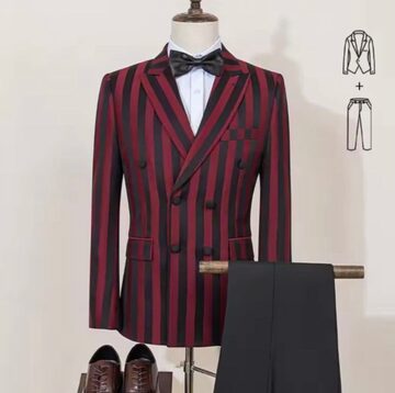 5点セット】セットアップ シングル ピンズ ネクタイ シャツ レトロ