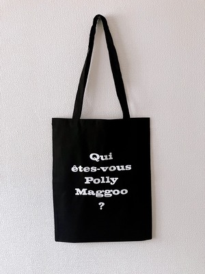 Qui êtes-vous, Polly Maggoo ?  Cotton Bag/Black