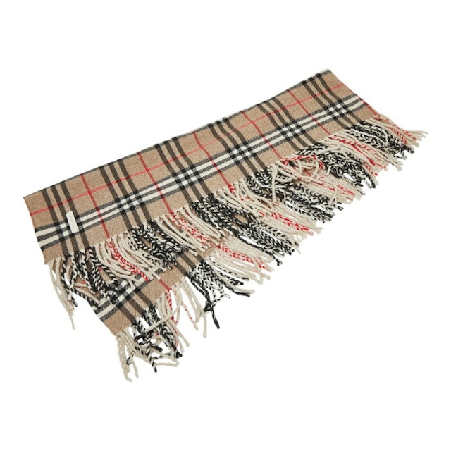 バーバリー ノバチェック マフラー ベージュ マルチカラー レディース BURBERRY 【中古】
