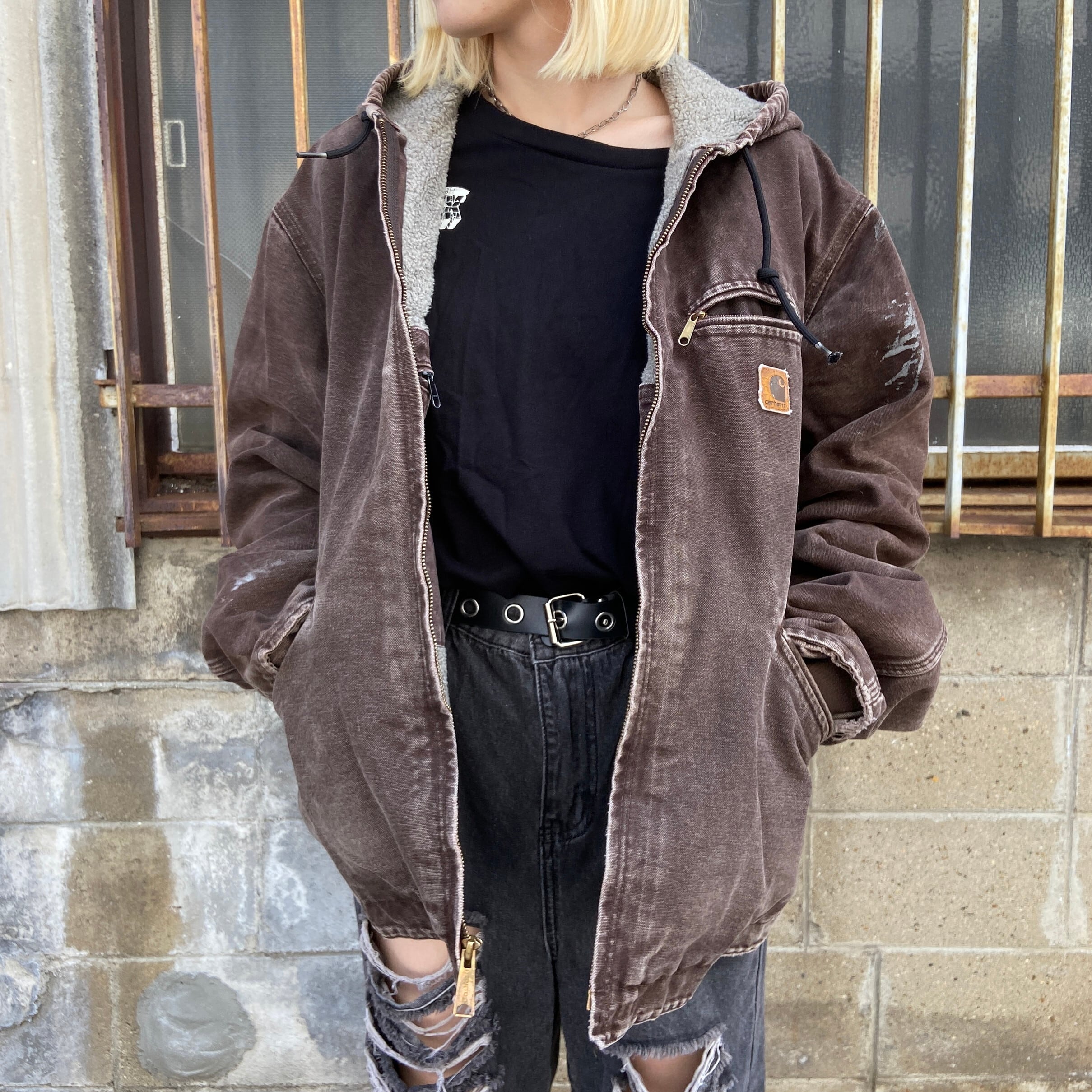 カーハート シエラジャケット ワークジャケット メンズL 古着 