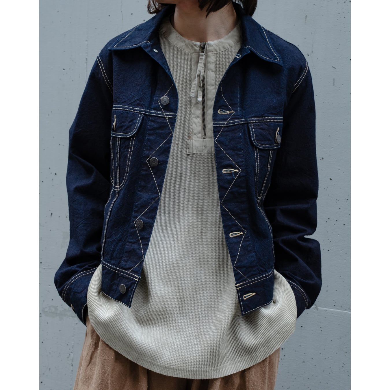 Professor.E ](プロフェッサーイー) 25SS-PE-TTS-02 Aged Henley