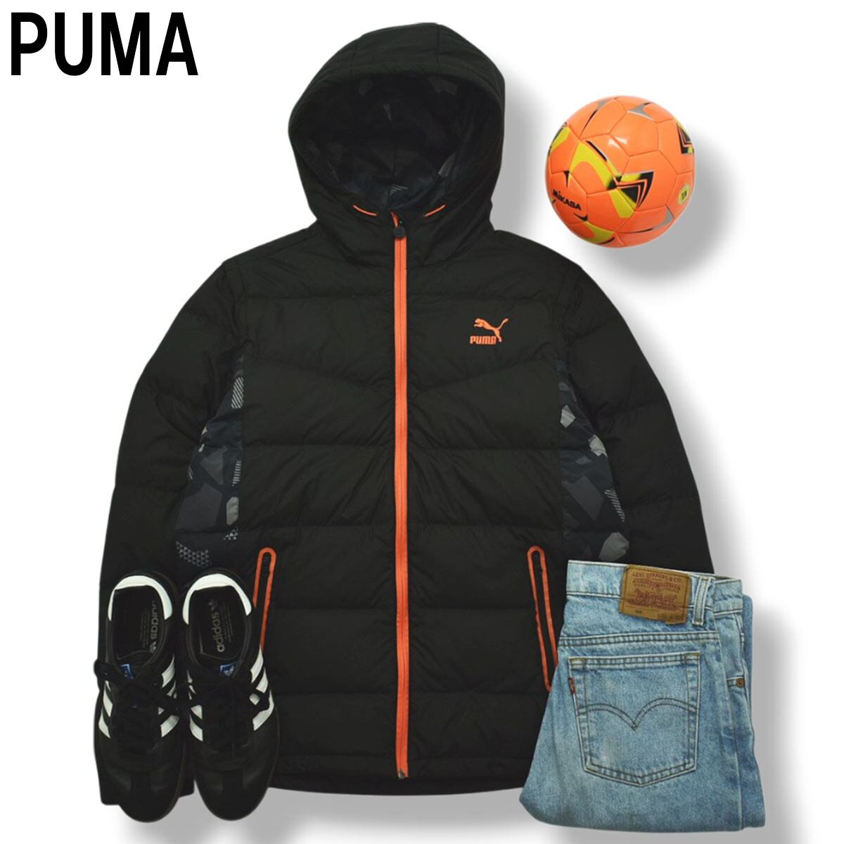 デサント製 アンブロ UMBRO 正則学園高校 サッカー部 ダウン ベンチ