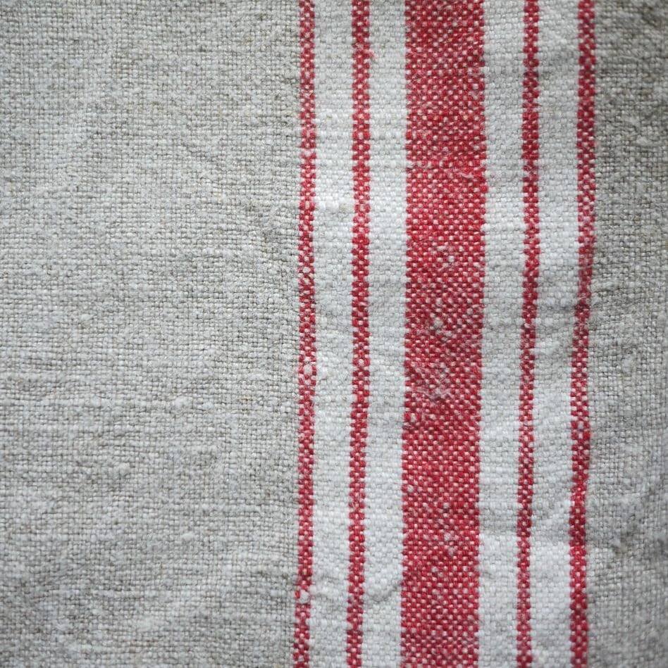 マングルクロス レッド&ホワイトライン ヴィンテージドイツ