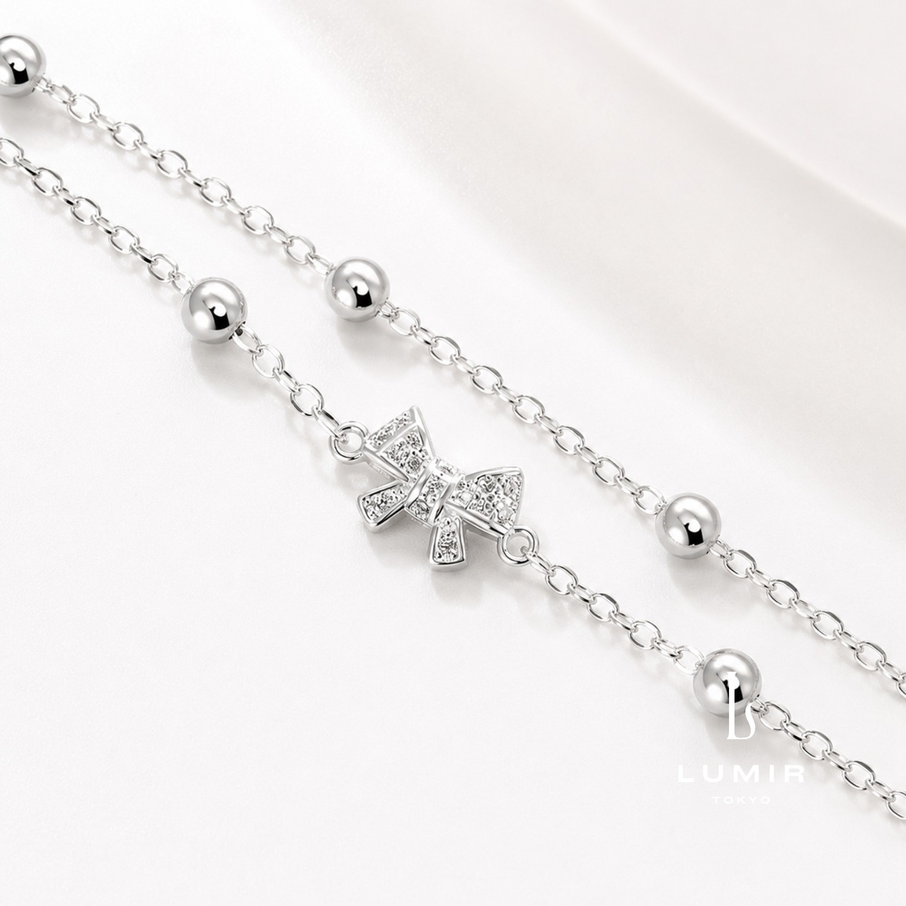 【数量限定】シャインリボンチェーンブレスレット