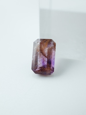 Goethite in Amethyst Faceted - c09