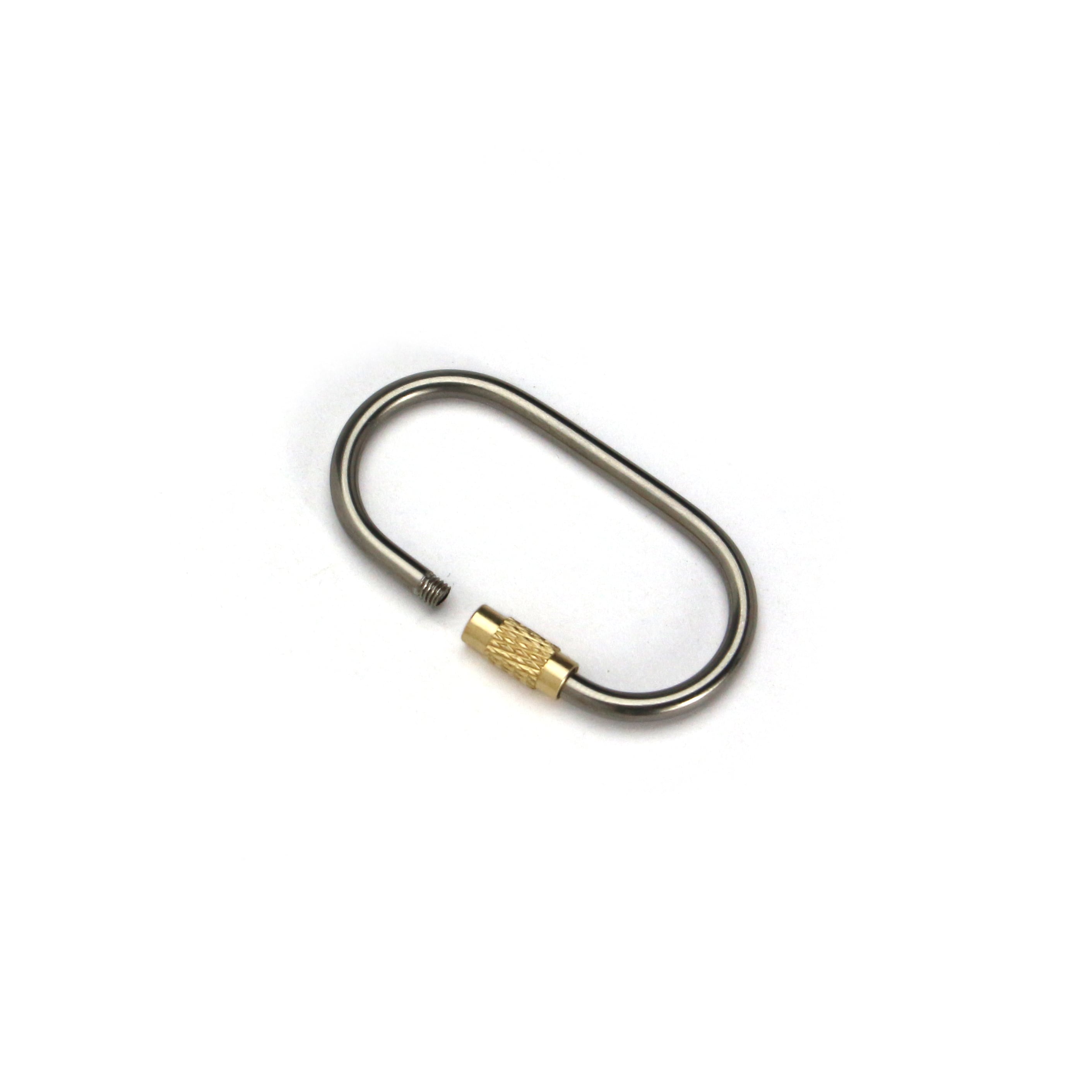 Titanium Screw Lock Keyring 