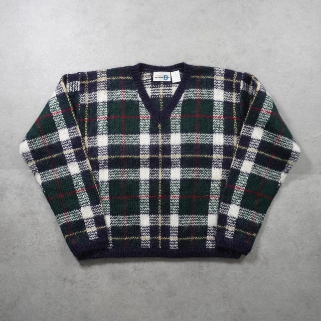 80s〜 MOHAIR ACRYLIC sweater M相当 古着