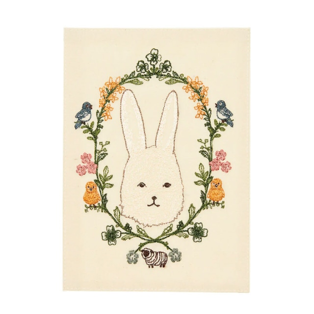 【3営業日以内に発送】CORAL&TUSK：Garland Bunny Card うさぎとガーランド グリーティングカード(コーラル・アンド・タスク)