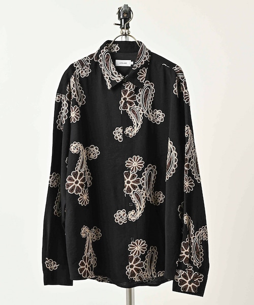 ATELANE Paisley Embroidery Shirt (BLK) 26A-25060