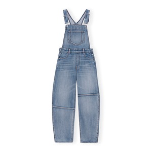 GANNI　VINTAGE WASHED DENIM OVERALLS　MID BLUE VINTAGE