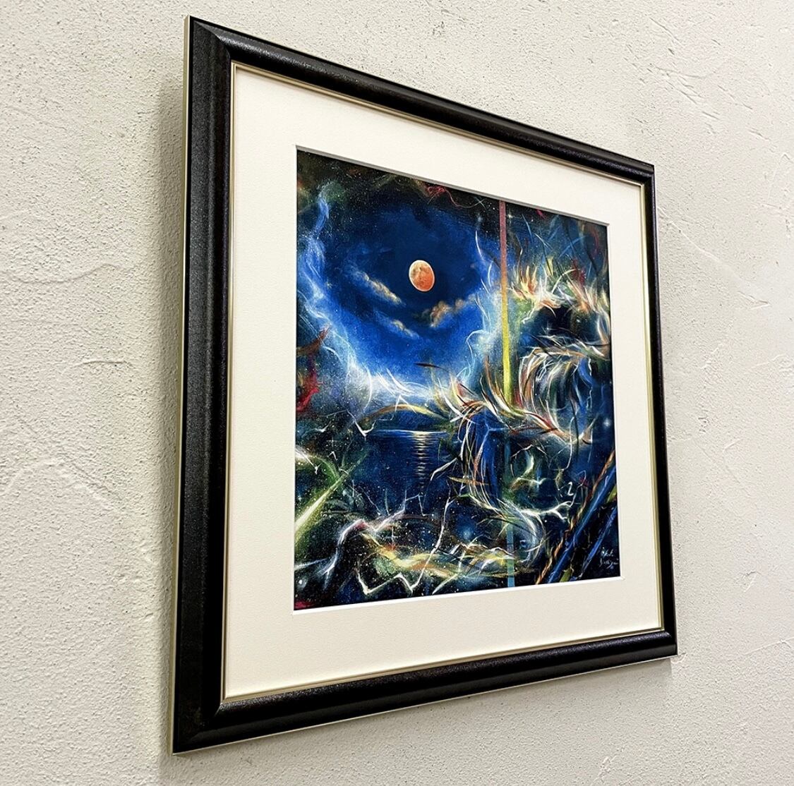 絵画】月海~闇を切り裂く龍~(複製画) | 空間ペインター芳賀 絵画】月海~闇を切り裂く龍~(複製画) | 空間ペインター芳賀