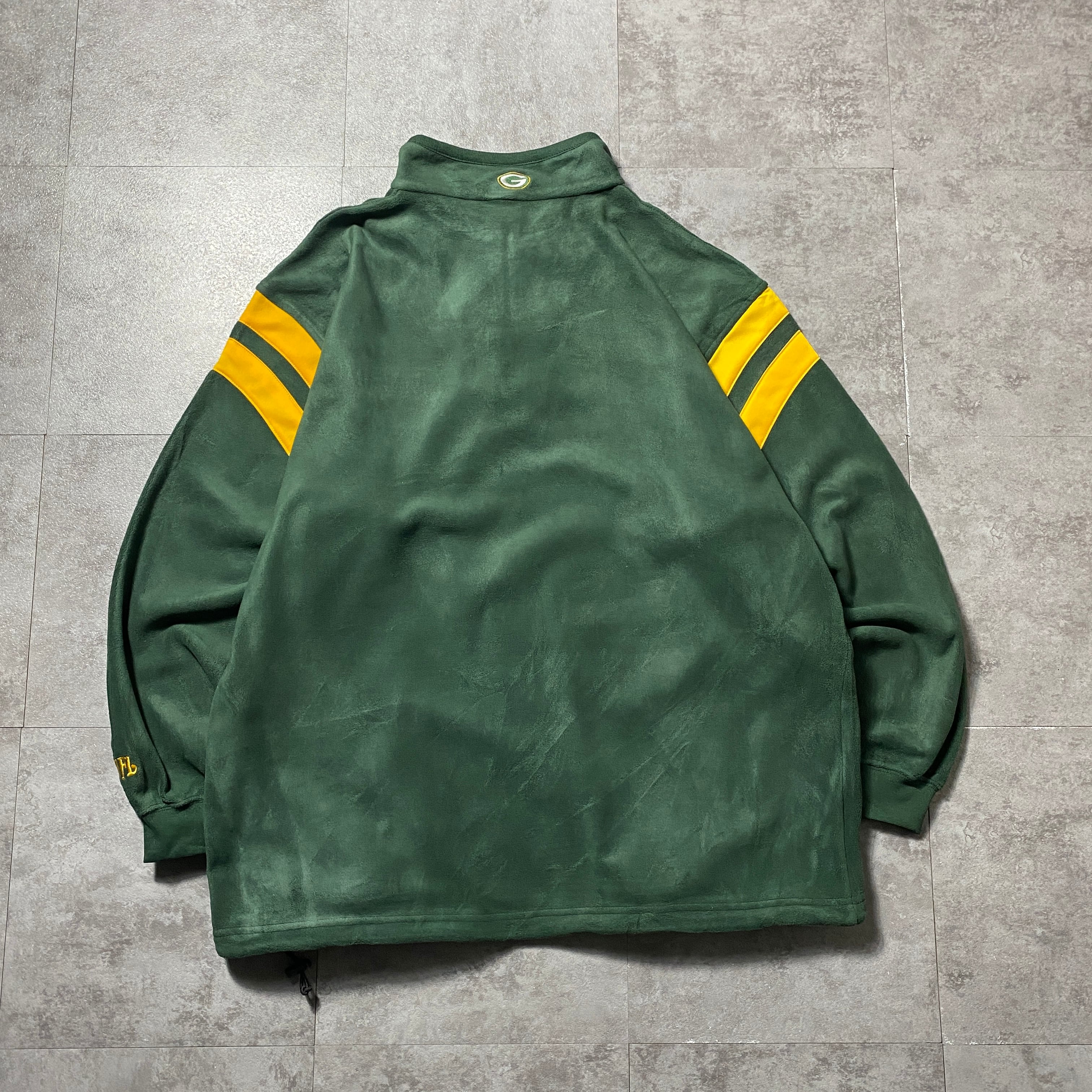 Size:XL】NFL GREEN Bay PACKERS グリーンベイパッカーズ ハーフジップ