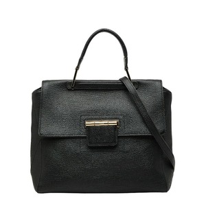 フルラ アルテーシア M ハンドバッグ ショルダーバッグ 2WAY ブラック レザー レディース Furla 【中古】
