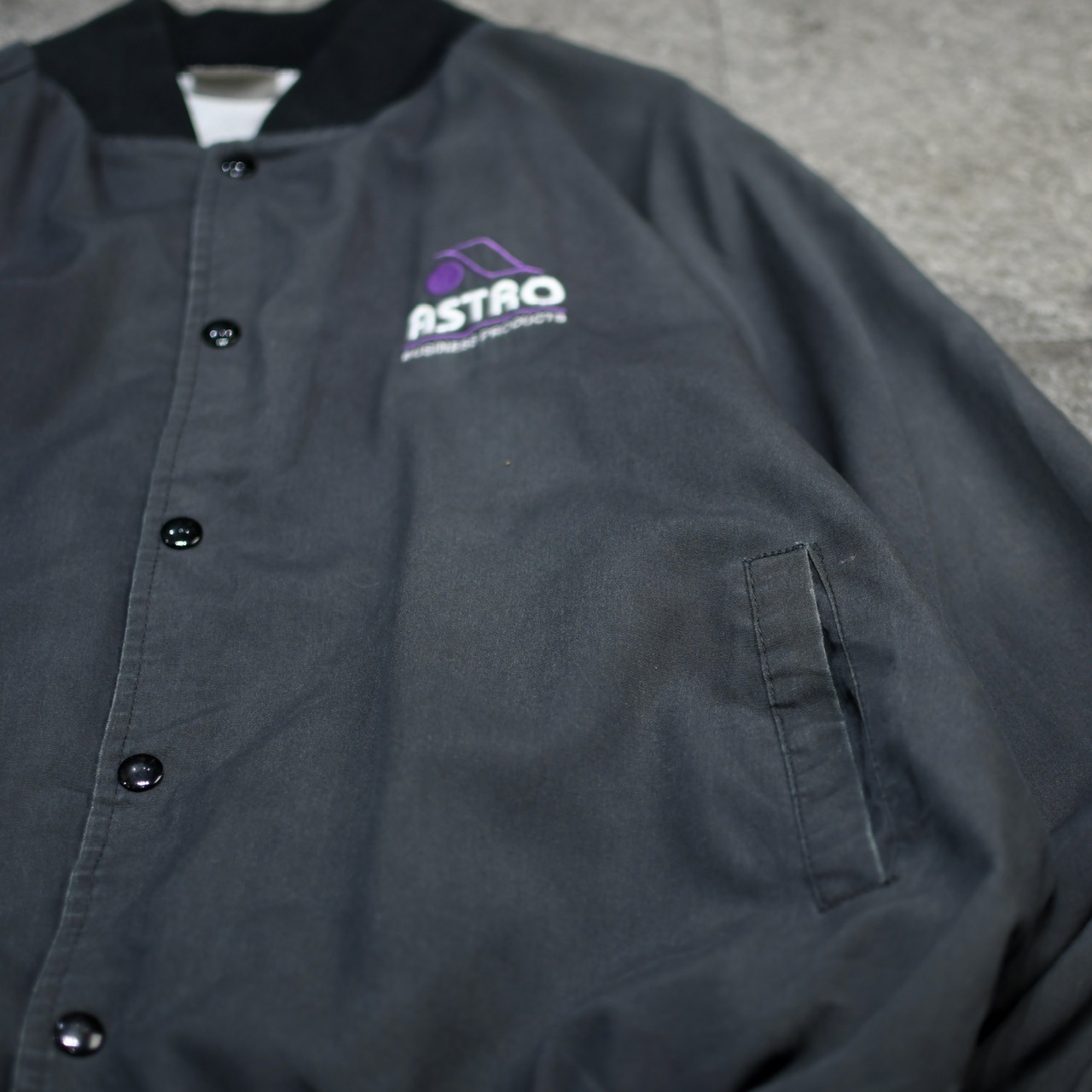 ASTRO fade cotton varsity jacket