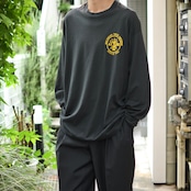 92's husky print long sleeve college tee