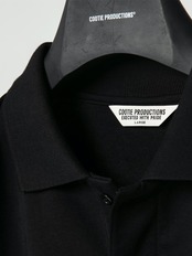 Supima Cotton Sweat L/S Polo - Black -