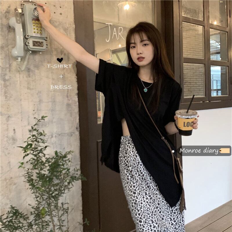 サマーTシャツ スカート ストリート 夏物 モンロー95863979379