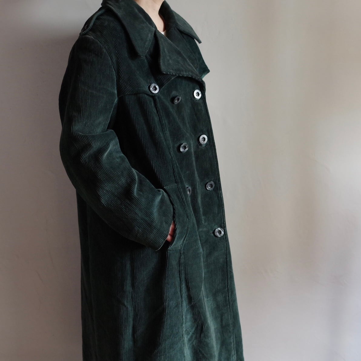 【Vintage】Corduroy Over Long coat