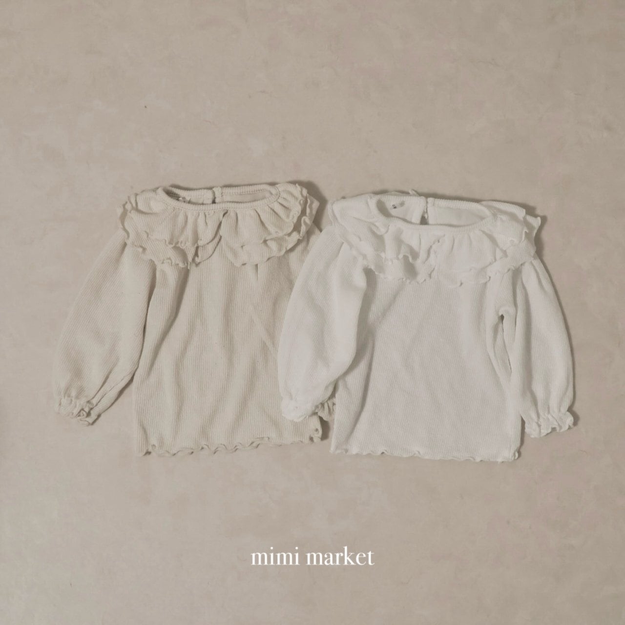 【即納/80size】ダブルフリルTシャツ mimimarket