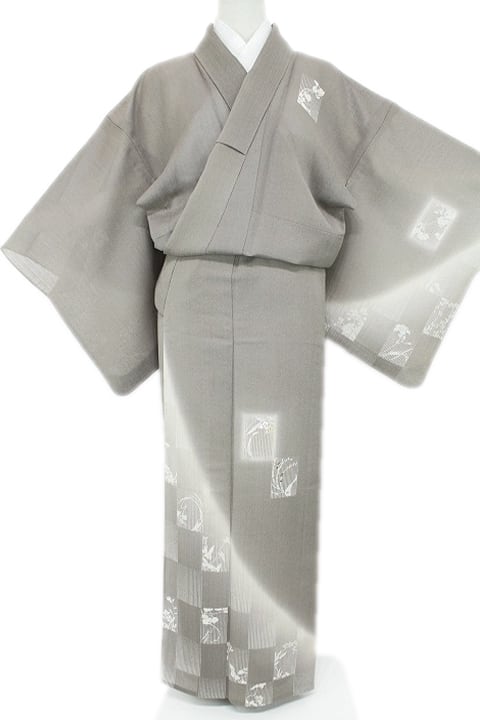 特選【紗の訪問着】 涼やかな【友禅染】 上品な夏の装いに 美品のお