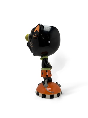 ヴィンテージ雑貨 ヴィンテージ 90’s USA ハロウィン キャット フィギュラルグラス