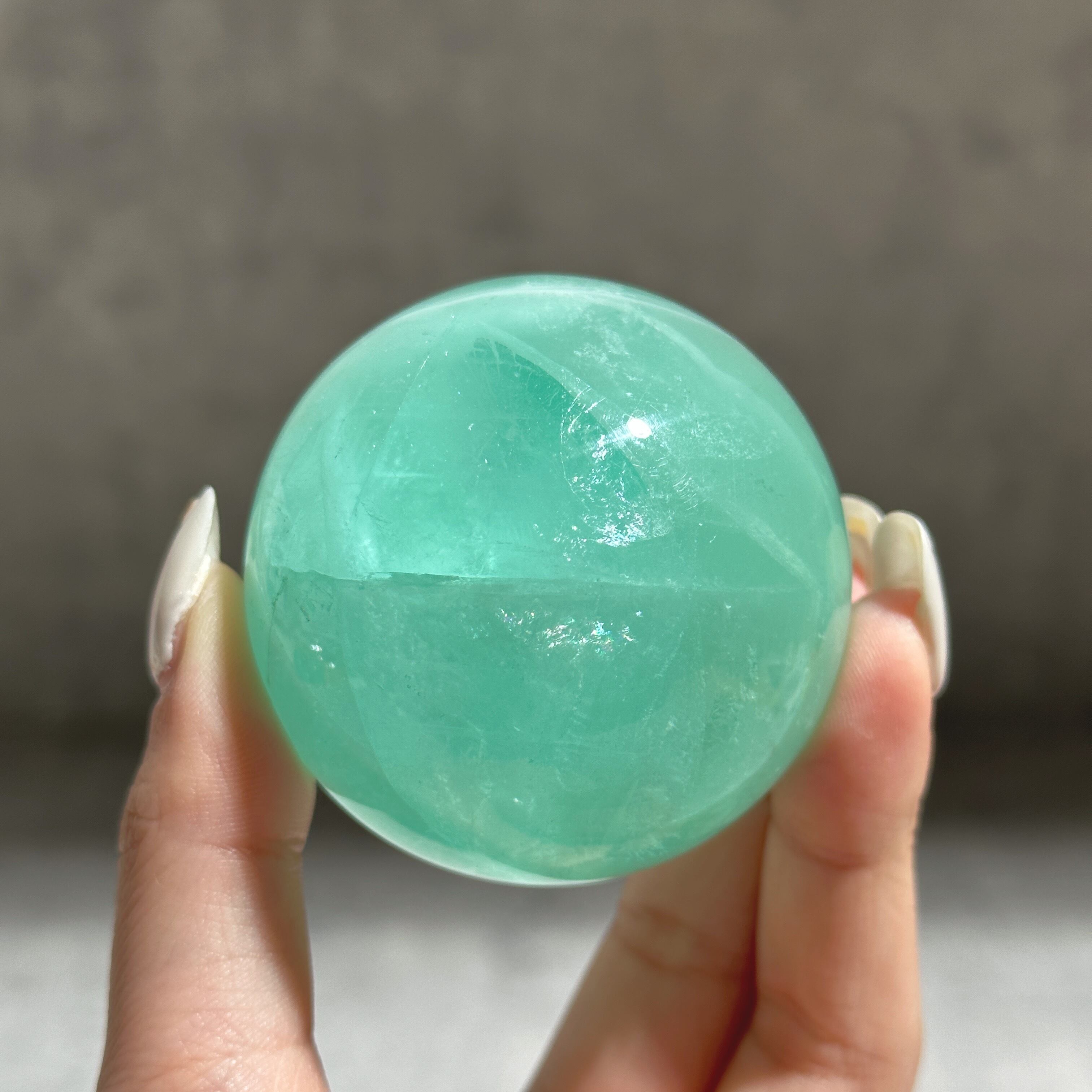 【天然石】スフィア　グリーン　フローライト② グリーンフローライト スフィア02◇ Green Fluorite ◇天然石・鉱物