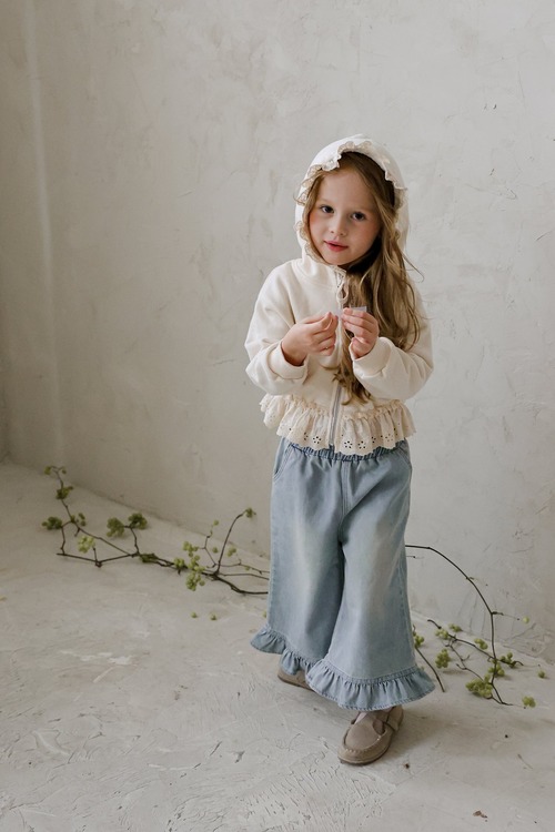 light blue 100,110［即納］chacha denim pants / puella flo 26autumn