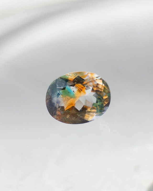 オーバル 10×8mm #285【硝子の宝石】箔入