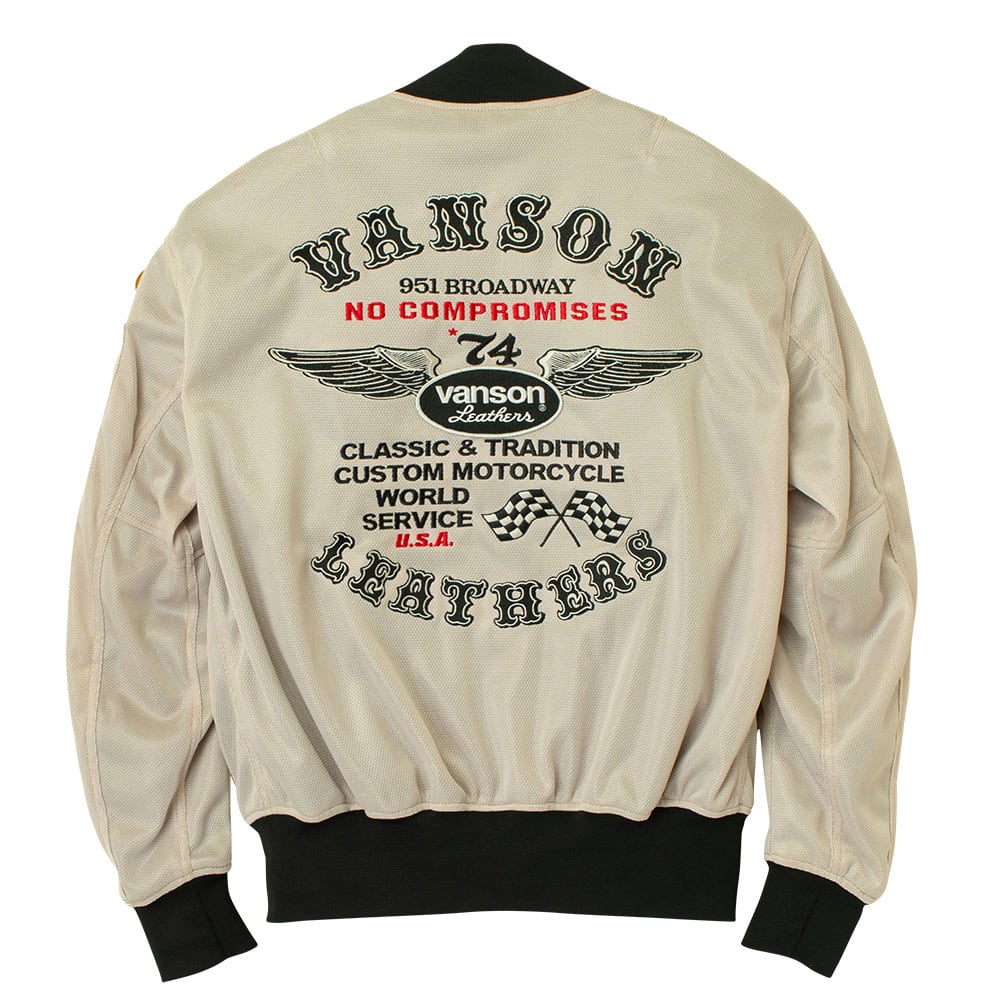 VSE26102S メッシュMA-1ジャケット | vansonleathers