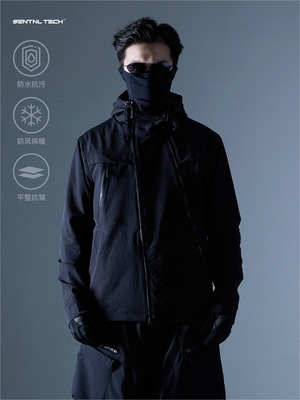 SILENDTORM ダブルフロントシステム ダイアゴナルジップジャケット